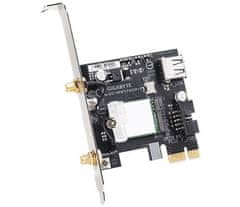 GIGABYTE GC-WB1733D-I, WiFi 802.11ac, Bluetooth 5, PCIe, Dual Band, 1734 Mbps