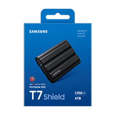 SAMSUNG T7 Shield/4TB/SSD/Externý/2.5"/Čierna/3R