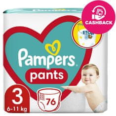 Pampers Active Baby Pants Nohavičkové plienky veľ. 3 (76 ks plienok) 6-11 kg