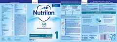 Nutrilon 1 AR špeciálne počiatočné mlieko 800 g, 0+