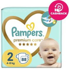 Pampers Plienky jednorazové Premium Care veľ. 2 (88 ks) 4-8 kg