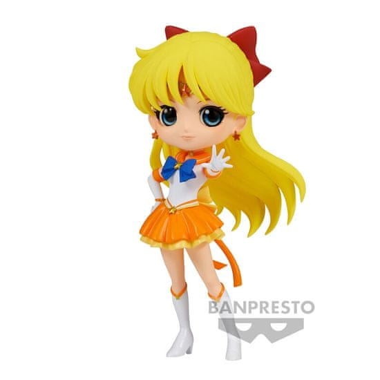 BANPRESTO Pretty Guardian Sailor Moon Cosmos the Movie Eternal Sailor Venus ver.A Q posket figure 14cm