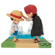 BANPRESTO One Piece Log Stories Monkey Luffy & Shanks figure 7cm 