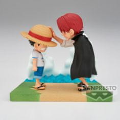 BANPRESTO One Piece Log Stories Monkey Luffy & Shanks figure 7cm 