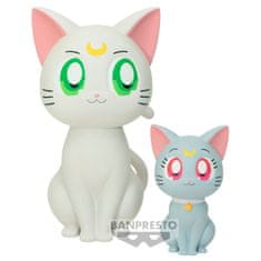 BANPRESTO Pretty Guardian Sailor Moon Cosmos the Movie Sofvimates Artemis & Diana figure 15cm 