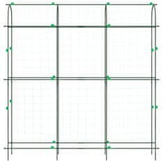 Vidaxl Záhradné mreže pre popínavé rastliny 3 ks v tvare U oceľ