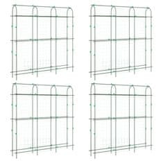 Vidaxl Záhradné mreže pre popínavé rastliny 4 ks v tvare U oceľ