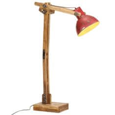 Petromila vidaXL Podlahová lampa 25 W šmuhovaná červená 33x25x130-150 cm E27