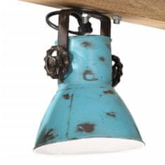 Petromila vidaXL Stropná lampa 25 W šmuhovaná modrá 90x24x111 cm E27