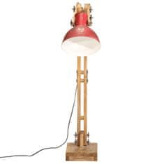 Petromila vidaXL Podlahová lampa 25 W šmuhovaná červená 33x25x130-150 cm E27