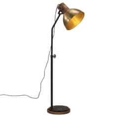 Petromila vidaXL Podlahová lampa 25 W starožitná mosadzná 30x30x100-150 cm E27
