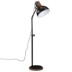 Petromila vidaXL Podlahová lampa 25 W čierna 30x30x90-150 cm E27