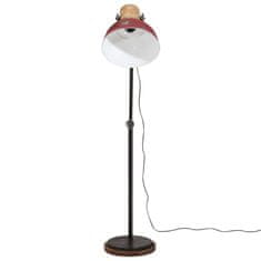 Petromila vidaXL Podlahová lampa 25 W šmuhovaná červená 30x30x100-150 cm E27