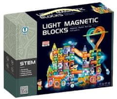 iMex Toys magnetická svietiaca guličková dráha Magnetic 202 ks