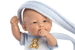 Guca 947 NEW BORN CHLAPEČEK - realistická panenka miminko s celovinylovým tělem - 25 cm