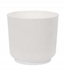 Form-Plastic Plastový hrniec matný biely 15x14,9cm módny obal klasický štýlový