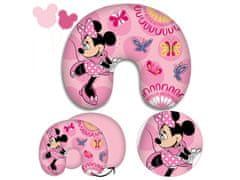 Disney Cestovný vankúš v tvare rožku Minnie Mouse 28x33 cm OEKO-TEX 