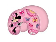 Disney Cestovný vankúš v tvare rožku Minnie Mouse 28x33 cm OEKO-TEX 