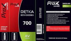 PROX Duša do bicykla 28" 1.35-1.60 AV 48mm Prox s autoventilom 700 x 35C