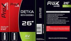 PROX Duša do bicykla 26 x 1.75 - 2.125 AV 48mm Prox s autoventilom 47/57-559