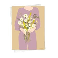 Decor By Glassor Grußkarte Blumenstrauß aus Wiesenblumen