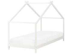 Beliani Drevená detská posteľ 90 x 200 cm biela ORLU