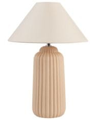 Beliani Keramická stolná lampa béžová NURIA