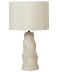 Beliani Keramická stolná lampa béžová VILAR