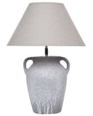 Beliani Keramická stolná lampa sivá AGEFET