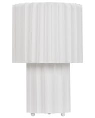 Beliani Ľanová stolná lampa biela ALFEIOS