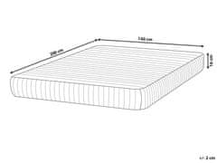 Beliani Vreckový pružinový matrac 140 x 200 cm Rôzne Veľkosti