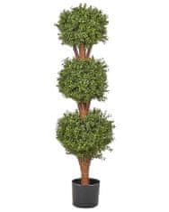 Beliani Umelá rastlina v kvetináči 120 cm BUXUS BALL TREE