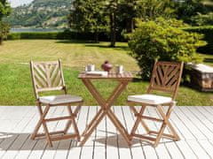 Beliani Sada 2 vankúšov na záhradné stoličky biela TERNI