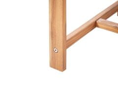 Beliani Multifunkčná lavička zo svetlého akáciového dreva TUENNO