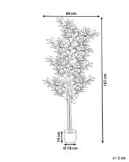 Beliani Umelá rastlina v kvetináči 167 cm FICUS TREE