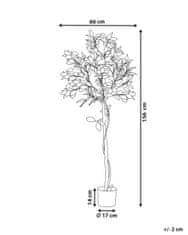 Beliani Umelá rastlina v kvetináči 156 cm LEMON TREE