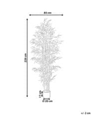 Beliani Umelá rastlina v kvetináči 220 cm BAMBOO