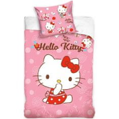 Carbotex Obliečky do detskej postieľky Hello Kitty