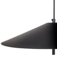 Beliani Kovová LED stojaca lampa čierna COMALIE