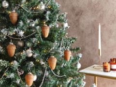 Beliani Sada 6 sklenených vianočných ozdôb zlatá AMBRE