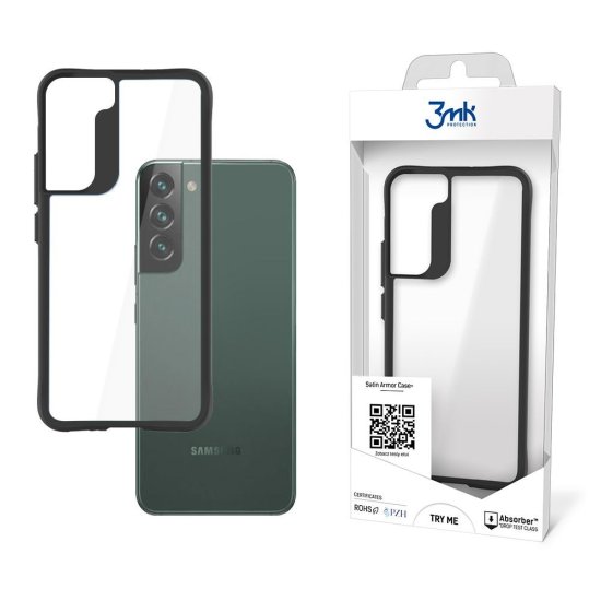 3MK Obal / kryt na Samsung Galaxy S22 Plus transparentný - 3mk Satin Armor Case+