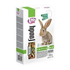 LOLO Foody kompletní krmivo pro králíky 500 g krabička