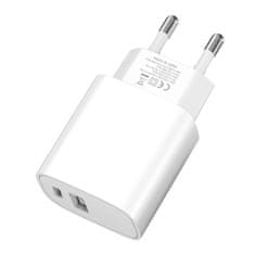 MG WGWCW sieťová nabíjačka USB / USB-C 20W, čierna