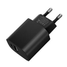 MG WGWCB sieťová nabíjačka USB / USB-C 20W, čierna