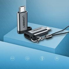 Ugreen US282 adaptér USB-C / micro USB, šedý