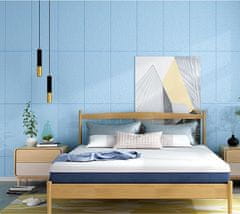 HOME & MARKER® Trojrozmerné samolepiace vodeodolné univerzálne tapety na stenu (5 ks) – modrá | FORMWALL