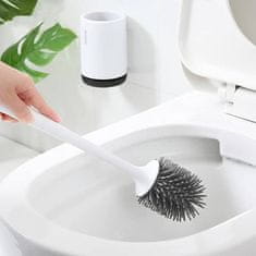 Netscroll Inovatívna antibakteriálna kefa na čistenie toalety so samoodvetrávaným držiakom, ToiletStar