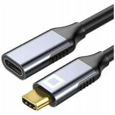 CO2 Predlžovací Kábel Co2 Usb-C Rýchle Nabíjanie Usb Typ C 4K 20Gbps 100W 1M