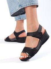 Amiatex Dámske sandále 108839 + Nadkolienky Gatta Calzino Strech, čierne, 35
