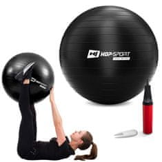 Hs Hop-Sport Gymnastická lopta s pumpou 55cm - čierna